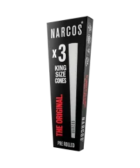 Narcos King Size Cones White Edition 109 mm, 3 pcs