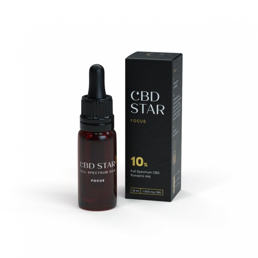 CBD Star - CBD Hanf Öl FOCUS, 10%, 1000 mg, (10 ml)