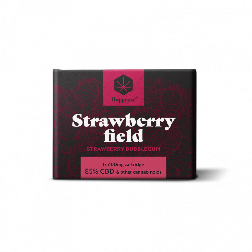 Happease Cartucho de CBD Strawberry Field 600 mg, 85 % CBD, 0,5 ml