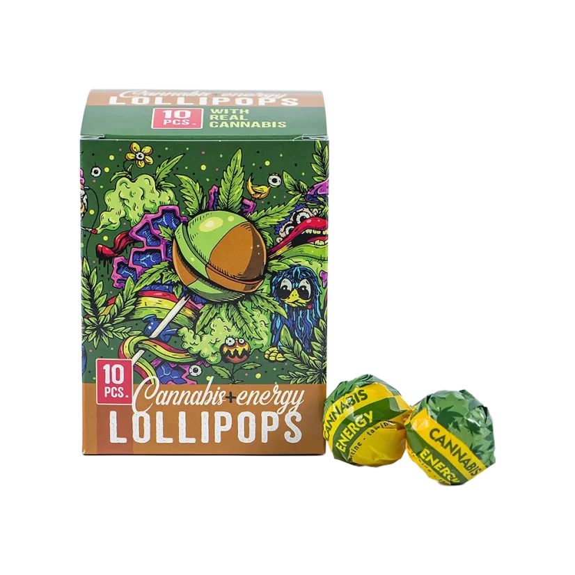 Euphoria Acadele energizante cu canabis în cutie, aromă de canabis (10 x 12 g)