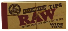 RAW Perforado Ancho Consejos sin blanquear ancho filtros