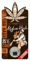 Euphoria CBD Hašišs Afghan 25 % CBD, 1 g