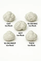 Ensemble d'échantillons Ice Rock Flowers - CBD Ice Rock, 10-OH-HHC Ice Rock, HCT Ice Rock, 10-OH-HHCP Ice Rock, THCX Ice Rock, 5 x 1 g