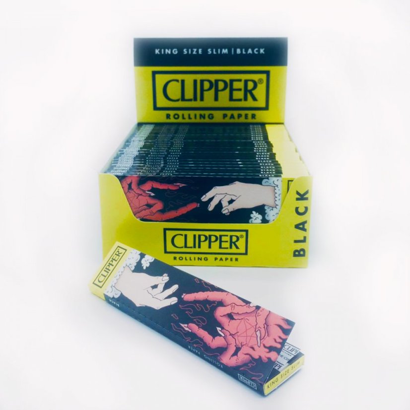 Clipper Rozmiar królewski Szczupły - Ultra Cienki Bibułki, 33 szt.