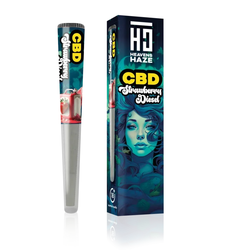 Heavens Haze CBD Pré-roulé Strawberry Diesel, 1 g