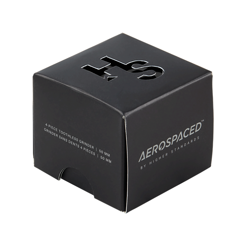 Aerospaced Tandløs slibemaskine, 4-piece, 50 mm - 4 farver ( sort, blå, grøn, sølv )
