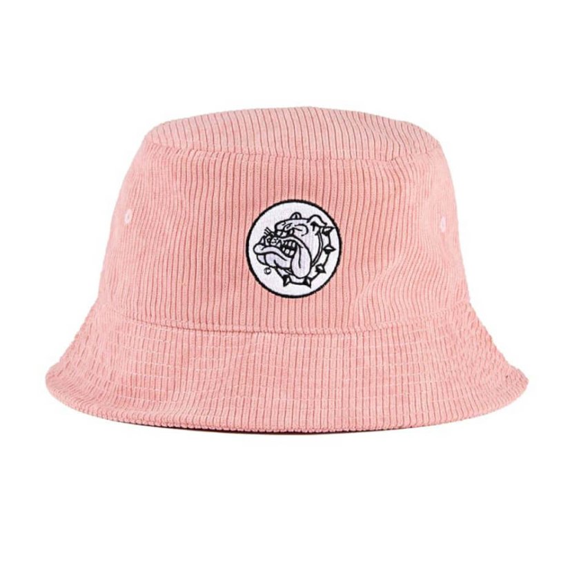 A Bulldog Bucket Hat hímzés rózsaszín
