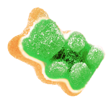 Bubbly Billy Buds Passion Fruit Smaksatt CBD Gummy Bears (300 mg), 100 g