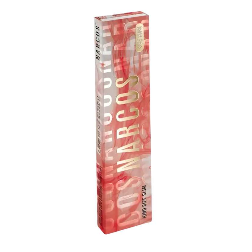 Narcos Papel de liar King Size Slim de edición limitada + boquillas - diseño aleatorio