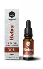 Happease Relax Tropical Sunrise CBD-öl, 30 % CBD, 3000 mg, (10 ml)