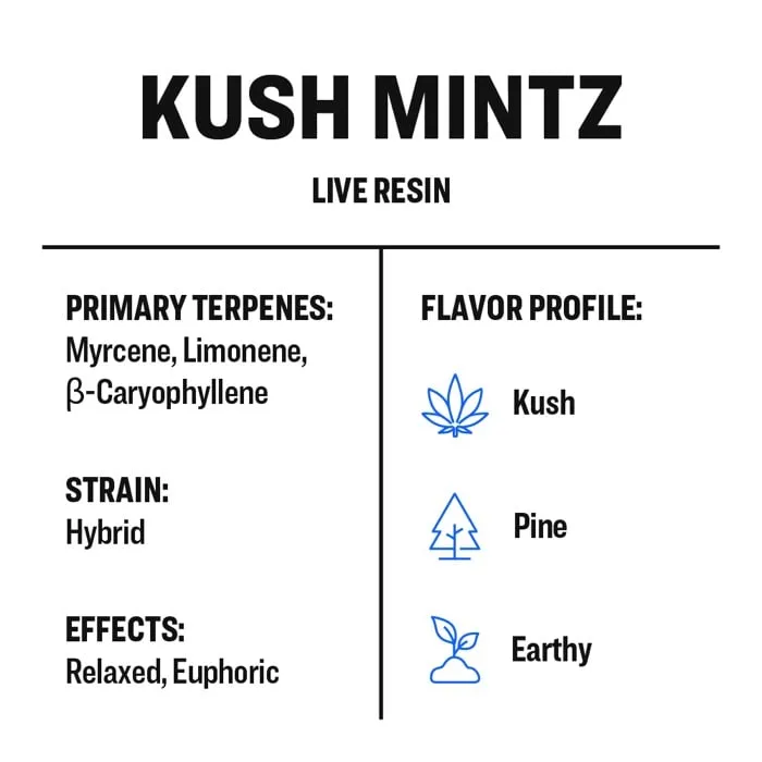 True Terpenes Live Resin Kush Mintz (2 ml - 960 ml)