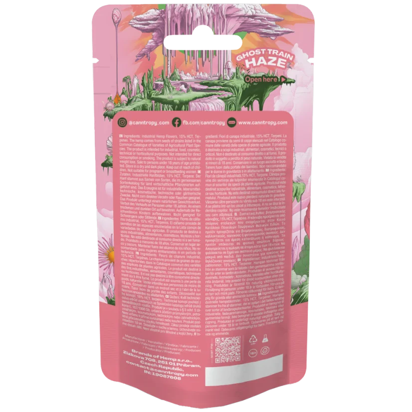 Canntropy HCT Flower Ghost Train Haze, 15 % HCT, 1 - 100 g