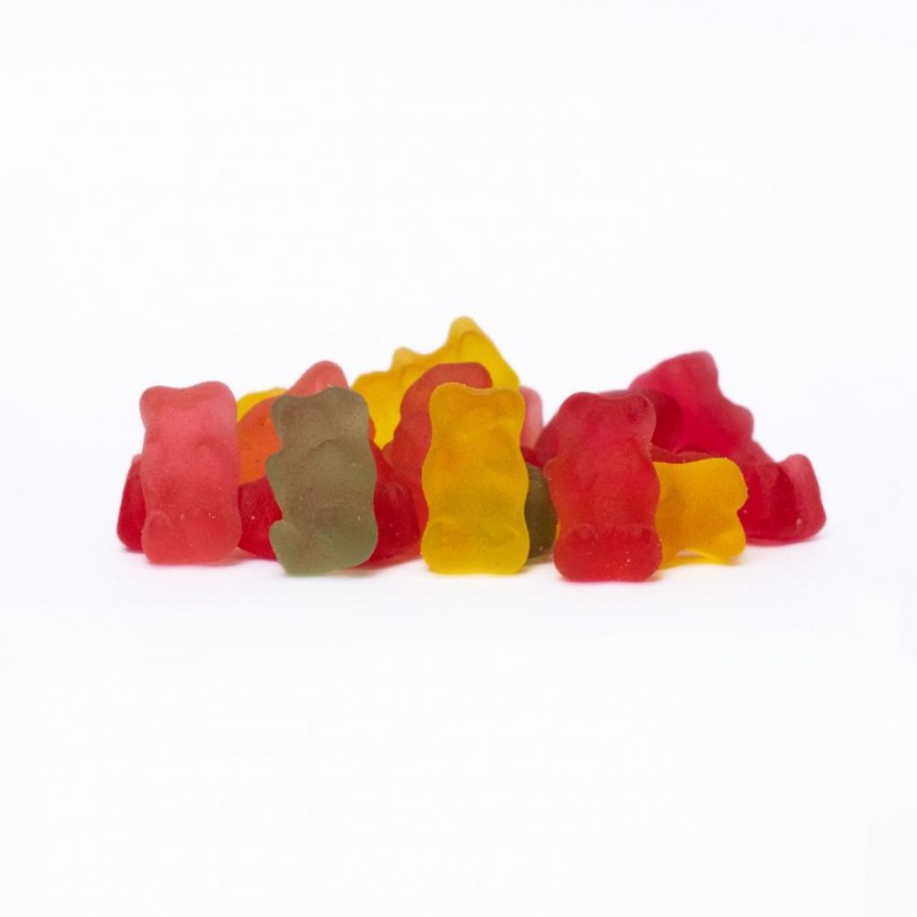 Hemnia Bonbons CBD Oursons gommeux, Cerise, kiwi, Ananas, Fraise, 100 mg CBD, 20 pcs X 5 mg, 45 g