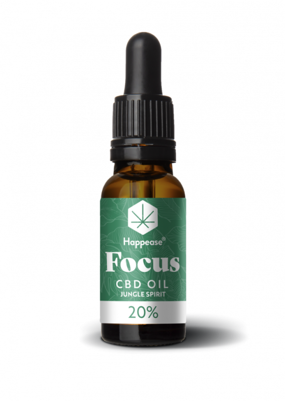 Aceite de CBD Happease Focus Jungle Spirit, 20% CBD, 2000 mg, 10 ml