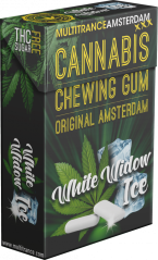 Chewing-gum glacé au cannabis White Widow (sans sucre), 24 g
