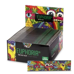 Euphoria balící papírky Kingsize Slim Vibrant, 32 papírků