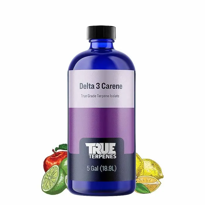 True Terpenes Terpene Isolates Delta 3 Carene (5 ml - 960 ml)