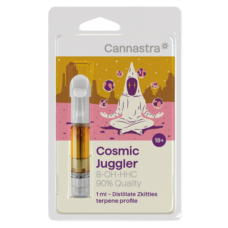 Cannastra 8-OH-HHC Kartusche Cosmic Jugler (Zkittles), 8-OH-HHC 90% Qualität, 1 ml Cannastra 8-OH-HHC Kartusche Cosmic Jugler (Zkittles), 8-OH-HHC 90% Qualität, 1 ml
