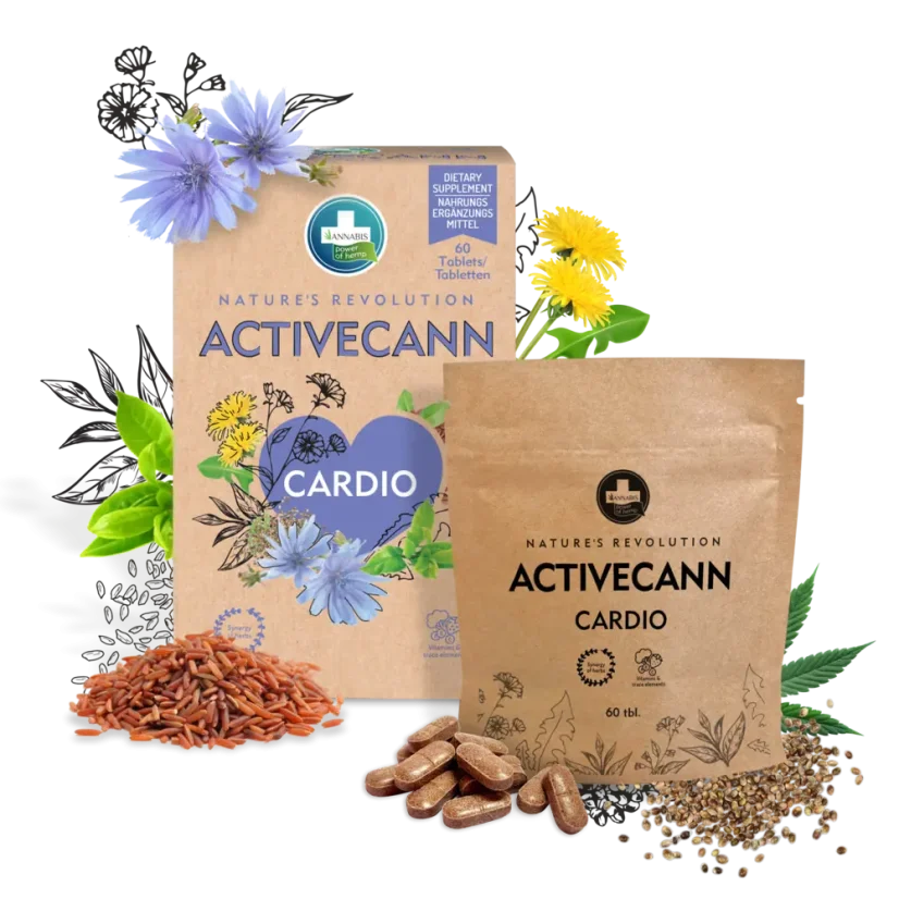 Annabis Activecann Cardio tabletės, 60 tablečių