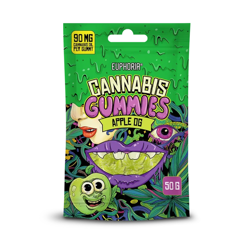 Euphoria Cannabis Gummies Apple OG, 50 γρ