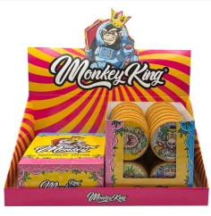 Monkey King Drehpapiere mit Filtertips und Zerkleinerer (Psyco), 1 Heft