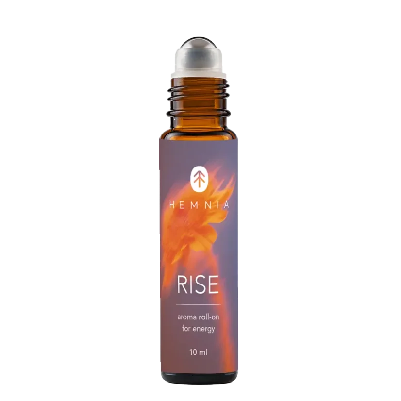 Hemnia RISE: Přírodní aroma roll-on pro energii, 10 ml
