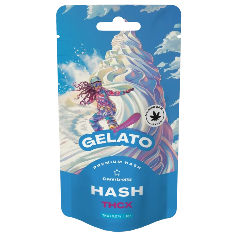 Canntropy THCX Hash Morocco, Gelato, THCX, 1 g - 100 g