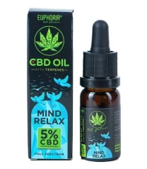 Euphoria CBD ulje 5% s terpenima, 10 ml, 500 mg - Um Opustiti