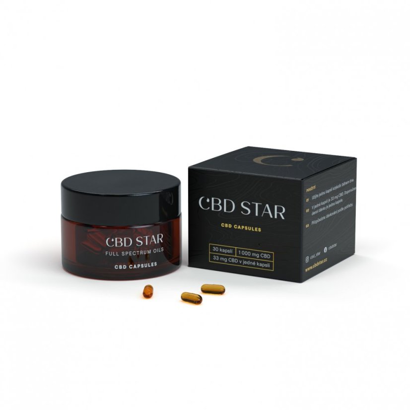 CBD Star - Hanf CBD Kapseln 10%, 1000 mg, 30x33 mg, (90 g)