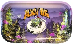 Best Buds Alien OG Tavă Metal Rolling Long, 16x27 cm