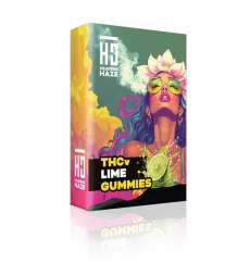 Heavens Haze THCV Gommes au citron vert, 5 pièces - 15 mg THCV + 5 mg CBN, 22,5 g