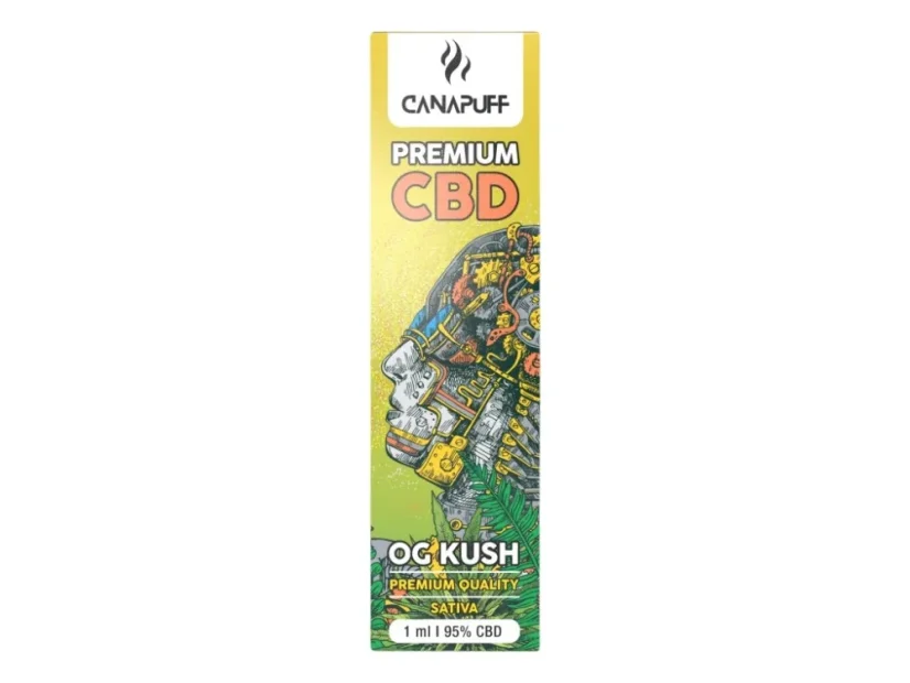 CanaPuff CBD Einweg-Vape-Pen OG KUSH, CBD 95 %, 1 ml CanaPuff CBD Einweg-Vape-Pen OG KUSH, CBD 95 %, 1 ml