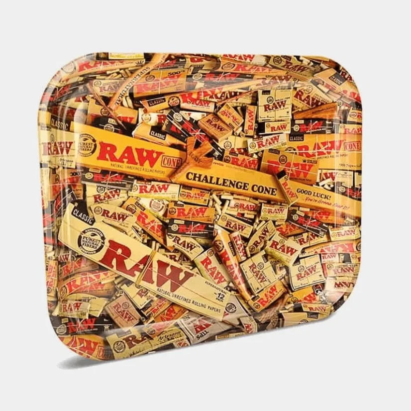 RAW – Mixed Products Large Metal Rolling Tray