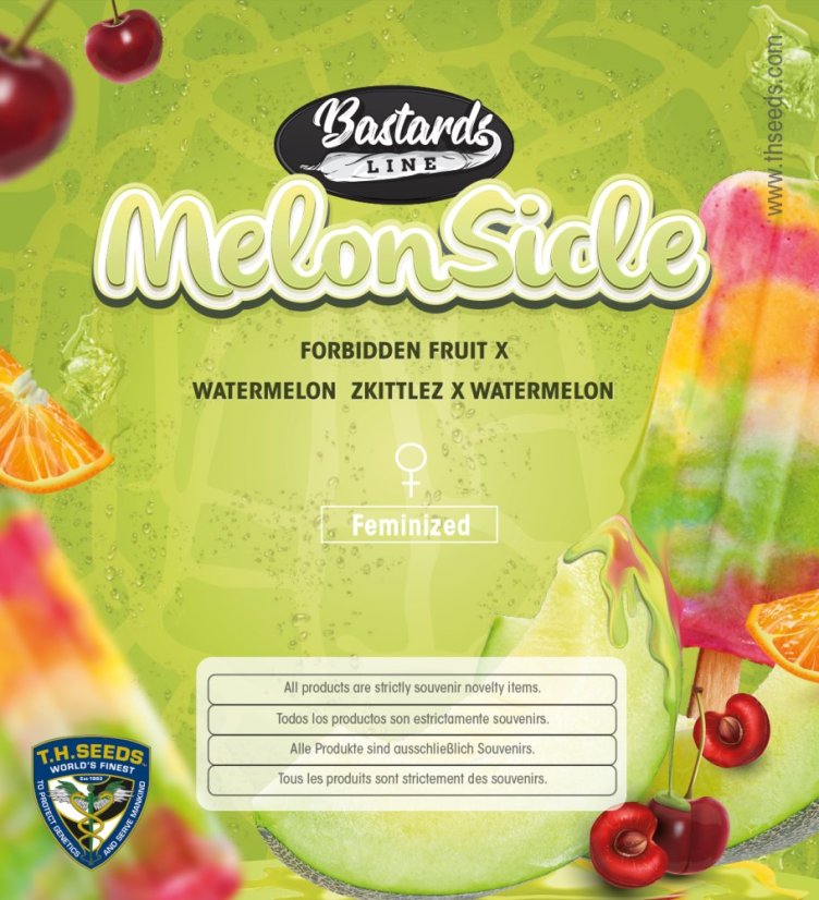 T.H.Seeds™ Cannabis Seeds Bastards Line: Melonsikel, 6+1 specialpaket, feminiserad