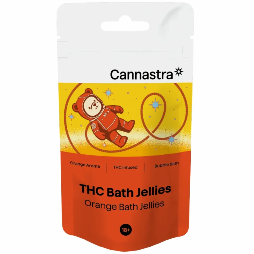 Cannastra THC+ Astro Bears Orange Bade-Gelees, 10 Stk. x 5 mg, 50 g
