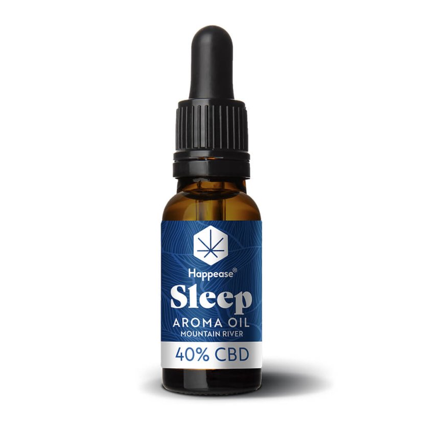 Happease Huile de CBD pour le sommeil Rivière de montagne, 40 % CBD, 4000 mg, 10 ml