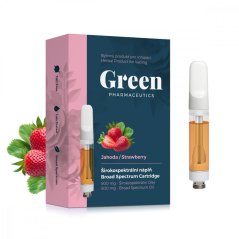 Green Pharmaceutics Broad Spectrum Inhaler Refill - Strawberry, 500 mg CBD, 1 ml