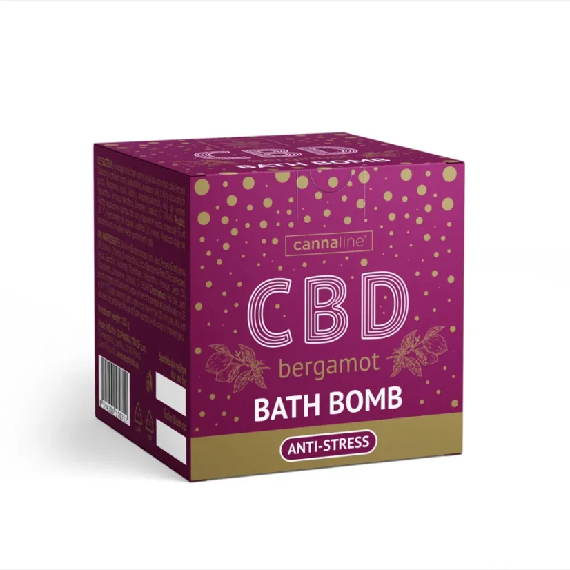 Cannaline Bombă de baie antistres cu CBD și bergamotă
