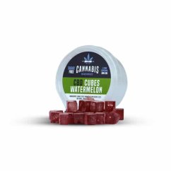 Cannabis Bakehouse CBD kostkový bonbón - vodní meloun, 22ks x 5mg CBD, 30g