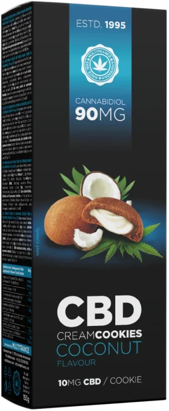 CBD-Kokoscreme-Kekse (90 mg), 150 g