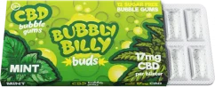 Cannabis Bubbly Billy Hortelã-pimenta Chiclete sem THC, 17mg CDB