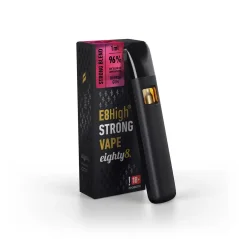 Eighty8 E8High Vape za enkratno uporabo Bubblegum, 96 % E8High, 1 ml
