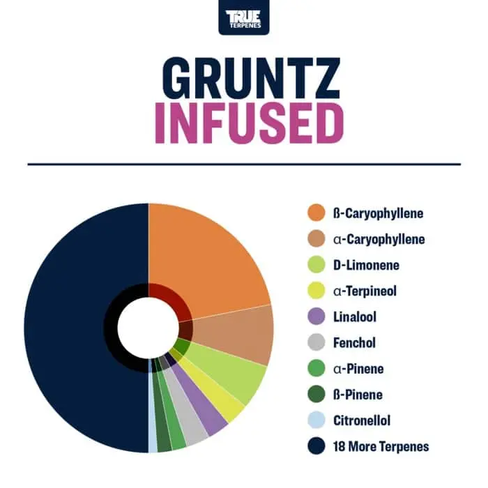 True Terpenes Gruntz infuzat cu aromă (5 ml - 960 ml)