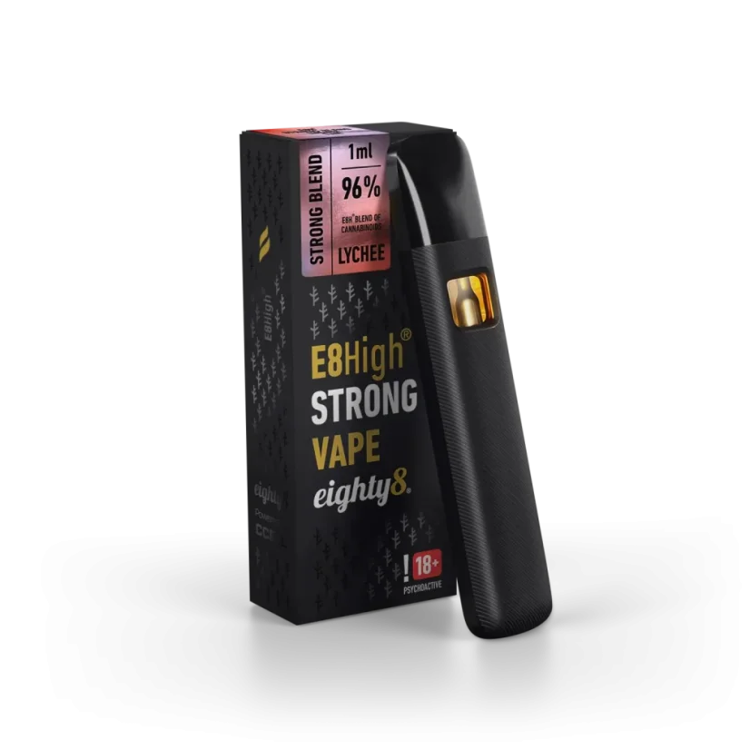 Eighty8 E8High Vape Jetable Litchi, 96 % E8High, 1 ml