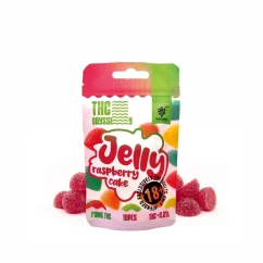Czech CBD THC Odyssey Jelly Vadelmakakku, 70 mg THC, 10 kpl