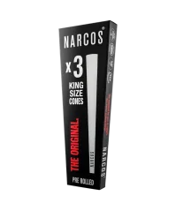 Narcos King Size Cones White Edition 109 mm, 3 pcs