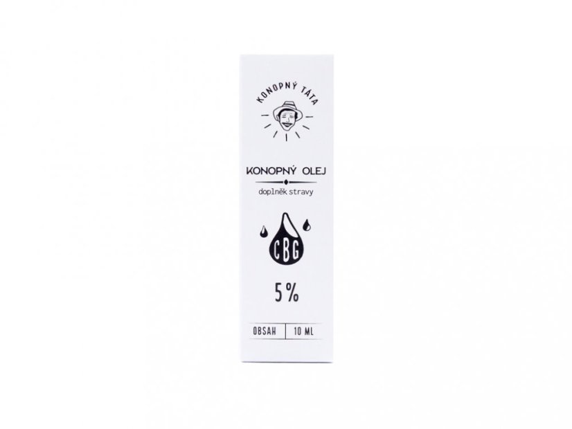 Konopný Táta CBG Aceite de cáñamo 5%, 10 ml, 500 mg