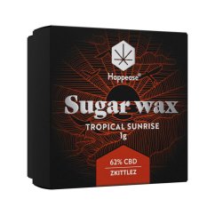 Happease - Extrait Tropical Sunrise, Sugar Wax, 62% CBD, 1 g