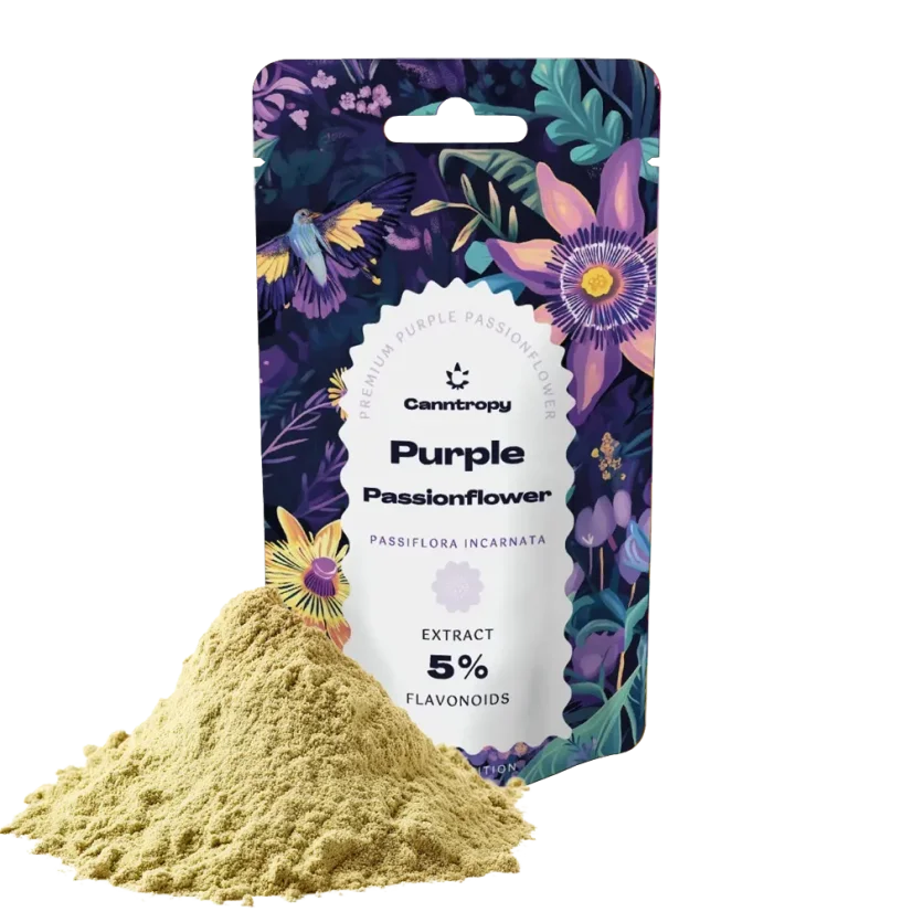 Canntropy Purple Passionflower (Passiflora incarnata) Madda, 5% Flaavonoidii, 5 g - 100 g