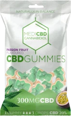 MediCBD ursuleți gumate CBD cu aromă de fructul pasiunii (300 mg), 100 g